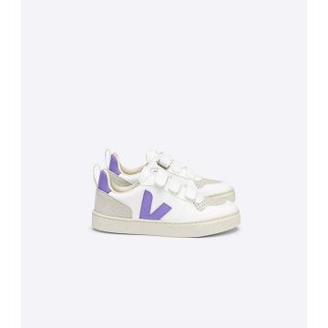 Veja V-10 CWL Schoenen Kinderen White/Purple | NL 779FDN